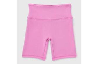 Souluxe Girls Magenta Soft Touch Cycling Shorts (7 Purple