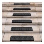 Spurtar Rubber Non-Slip Stair Treads, 65×25 Cm, Pack of 6