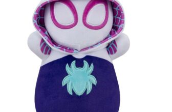 Squishmallows Original MARVEL Spidey and His Amazing Friends 10-Inch Ghost-Spider HugMees – Medium-Sized Ultrasoft Official