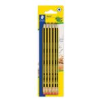 Staedtler 122-2 BK10 Noris Graphite Pencil with Eraser Tip – HB (Pack of 10)