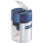 Staedtler 512 001 Double-Hole Tub Sharpener for Graphite & Colour Pencils up to 10.2mm Diameter (1 x Sharpener)