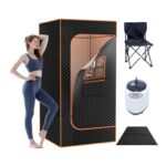 Steam Sauna 1200W/3L with Remote/Timer, Chair & Mat 9090180 Cm