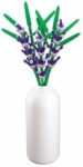 Stuban Building Block Flower Set, Purple Lavender with Vase, Creative Life Bricks, 42.5 cm Height, M38-B1101-14