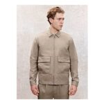 Studio Edit Taupe Woven Linen Blend Shacket
