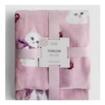 Super Soft Cat Pattern Throw