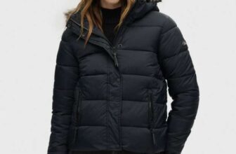 Superdry Womens Hooded Mid Layer Short Jacket, Multiple Colours, Size 8-16 – Sold by Superdry