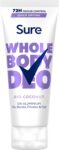 Sure Rio Coconut Whole Body Deodorant womens deodorant cream with a fresh & tropical fragrance for 72-hour odour control 75 ml