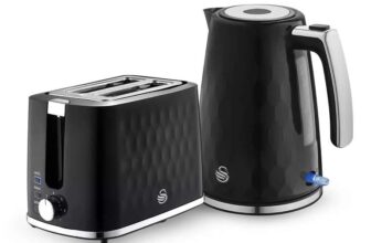 Swan Hexton 1.7L Kettle & 2 Slice Toaster Set – Free C&C