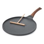 Swiss Granite Coating Dosa Pan Pancake Flat Skillet Tawa Griddle