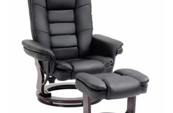 Swivel Manual Recliner and Footrest Set