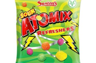 Swizzels Sour Atomix Refreshers Sour Fruit Flavour Chews 110g (£0.95 S&S)