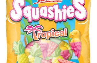 Swizzels Squashies Tropical Flavour 100g, Fruity Flavoured Chewy Sweets (83p S&S)