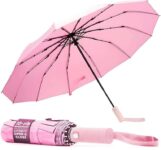 TANNESS Windproof Umbrella – Pink