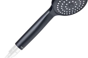 TATAY Verona Shower Head, 10 cm Diameter, Made of ABS, 1 Position, Water Saving and Descaling System, Easy to Clean, 5 Years Warranty