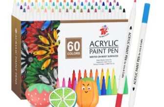TBC the Best Crafts 60-Color Acrylic Paint Pens Set