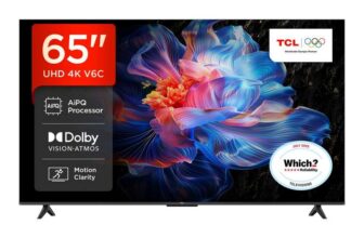 TCL 65V6C Direct LED 4K HDR Smart Google TV-65V6C – (Dolby Atmos, AiPQ Processor, 120Hz Game Accelerator)