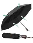 TECKNET Umbrella Real Wood Handle – Black / Red / Sky Blue – Sold by Digitalvistaltd / FBA