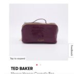 TED BAKER Maroon Haanas Cosmetic Bag