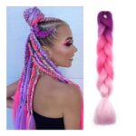 TESS 24-Inch Braiding Hair Rainbow Twisted Extensions, 3 Colours