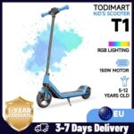 TODIMART T1 Electric Scooter For Kids (Customisable Light Modes, LED Display, 3 Different Speeds) – W/code – Sold by Martes Big Save Store