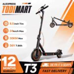TODIMART T3 Foldable Electric Scooter Adult 30km 250W 8.5 Light Electric Scooter 36V 7.8Ah (With Code) – Sold by LCJJ UK Online Store