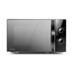 TOSHIBA Black Mirror Front Microwave 20L 700W, Compact with 5 Power Levels, MW2-MM20PF