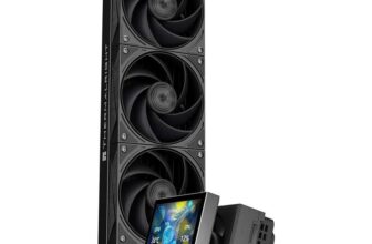 TR Stream Vision 360 Black-360mm AIO CPU Liquid Cooler, 3.5 LCD 640×480 Display sold by TR-Store /FBA