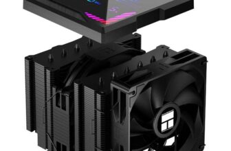 TR-Thermalright Peerless Assassin 140 Digital Display Black CPU Cooler, Double Tower 6 Heat Pipes, 2xPWM Fans1850RPM Sold by HuiYuFei / FBA