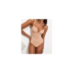 Tan Seamless Shaping Sweetheart Neck Push up Body