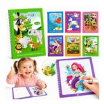 Tangdudu 6-Piece Magic Water Colouring Books for Kids with Pen