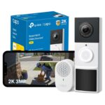 Tapo TD21 2K 3MP Battery Doorbell Camera Wireless, Colour Night, IP65 Ring Chime Included