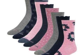 Ted Baker Womens Crew Sock, 8 Pack