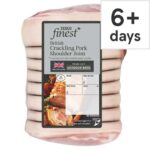 Tesco Finest British Crackling Pork Shoulder Joint, per kg – Clubcard Price