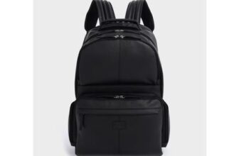 The Lockton Leather Backpack in Black