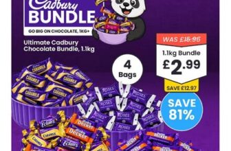 The Ultimate Cadbury Chocolate Bundle 1.1kg, 4 Bags