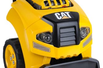 Theo Klein 3206 CAT Truck Engine I Engine block with instructive repair functions I Battery-operated headlights and horn I Dimensions: 44 cm x 40 cm x 52 cm I Toys for children aged 3 and over