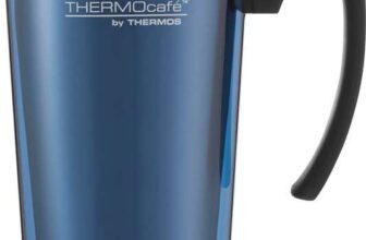 ThermoCafé by Thermos, Plastic Translucent Travel Mug, Blue, 420ml
