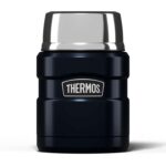Thermos Stainless King Midnight Blue Food Flask (470ml) 9h Hot 14h Cold Black & gunmetal priced £16.99