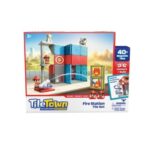 Tile Town Fire Station Magnetic Construction Set