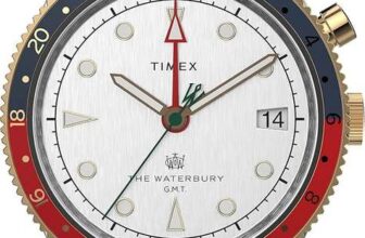 Timex Waterbury Traditional GMT Leather Strap White Dial Quartz TW2U99100 100M Mens Watch (Free C&C)