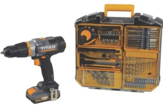 Titan TTI1257COM 18V 1 x 2.0Ah Li-Ion TXP Cordless Combi Drill Kit (849AF)