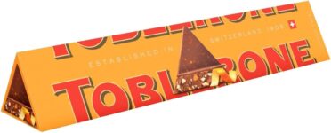 Toblerone Orange Twist Chocolate Bar, Swiss Chocolate with Honey, 360 g