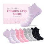 Toes Home Pilates Yoga Grip Socks for Women 4-7