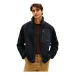 Tommy Hilfiger Mens Teddy Fleece Zip Sweatshirt, Desert Sky XXL