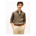 Tommy Hilfiger New York Label Slim Fit Pure Linen Shirt