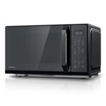 Toshiba Black Mirror 900w 23L Microwave Oven, One-Touch Express Cook with 11 Power Levels, 7 Auto Menus, Perfect for 10 Pizza, MW3-EM23PF
