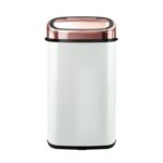 Tower Kitchen Bin with Sensor Lid, 58 L, White-Rose Gold