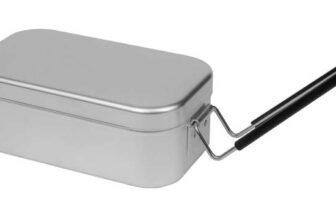 Trangia Regular Aluminium Mess Tin with Handle – 165x90x65 mm for Camping, Hiking, Backpacking, Fishing