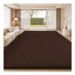 Treeboy Rugs Living Room Large Rug 120x160cm Coffee Brown