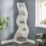Tribesigns Corner Shelf, Modern 5-Tier Wall Corner Bookshelf – Sold By Tribesigns Designs Store